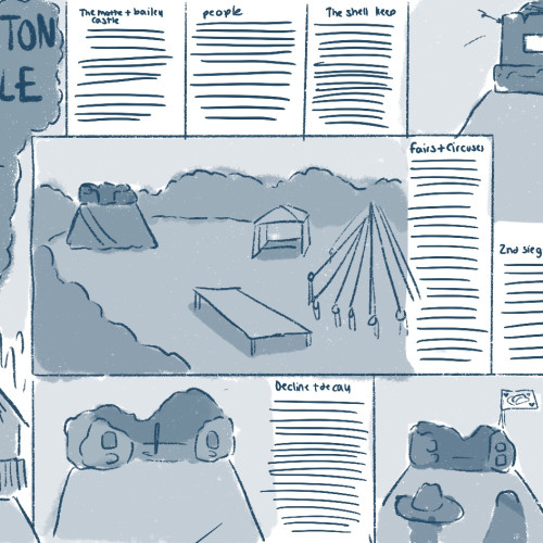 Early rough for castle board