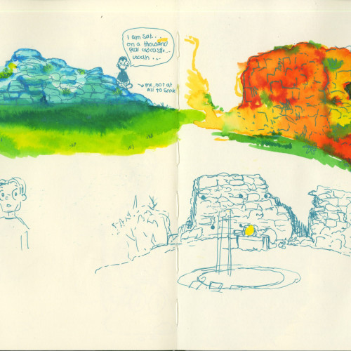 Plympton Castle sketches