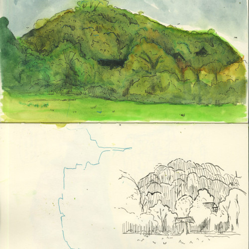 Early sketches of Dorsmouth Rock